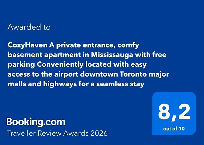 Cozyhaven A Private Entrance, Comfy Basement Apartment In Mississauga With Free Parking Conveniently Located With Easy Access To The Airport Downtown Toronto Major Malls And Highways For A Seamless Stay
